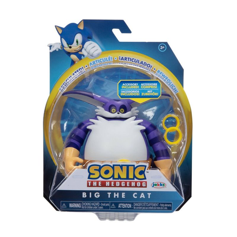 Sonic the Hedgehog 4&#34; Articulated Big the Cat Action Figure, 2 of 8