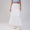 Women's Solid Elastic Waist Ruffle Hem Tiered Maxi Skirt - Wild Fable™ - 4 of 4