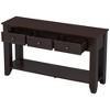 Modern Console Table Entryway Sofa Table with Drawers & Storage Shelf for Living Room Hallway Entrance - 4 of 4