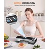 Aoibox Portable Vacuum Sealer Machine with One-Touch Open Lid, Detachable&Easy to Clean,Space-Saving Vertical Design,Powerful Suction for Food Storage - 3 of 4