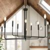 LNC Dolohovstrout 10-Light 43.3" Modern Candle Oversizded Chandelier,Black - 4 of 4