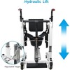 Foldable Patient Transfer Lift Chair Portable Car Bathroom Wheelchair Hydraulic - 3 of 4