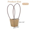 Unique Bargains Floral Bouquet Bag with Handle for Birthday Wedding Christmas Yellowish Brown 10 Pcs - 2 of 4