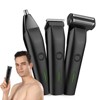 YEVYO Beard Trimmer, 3 in 1 Hair Clippers and Mens Grooming Kit, Face, Nose, Ear Hair Trimmer - Black - 2 of 4