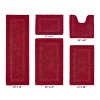 Lux Premium 100% Cotton Tufted Solid Reversible 5 PC Bath Rug Set – Ultra-Soft, Water-Absorbent, Durable, Machine Washable Bathroom Rug - 2 of 4