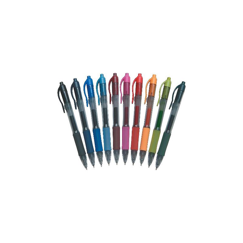 Zebra Sarasa Retractable Gel Pen Assorted Ink Medium 10/Pack 46881, 2 of 6