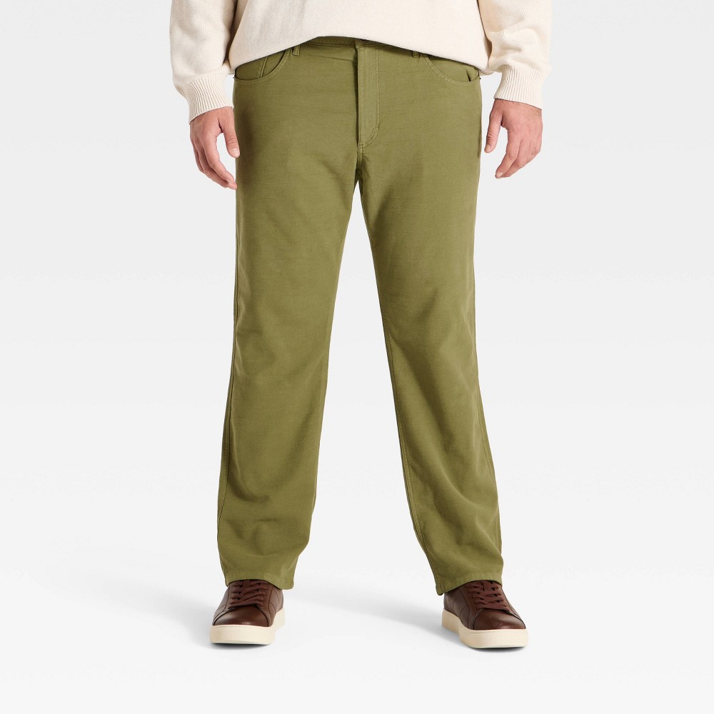 Men’s Stretch Terry 5-Pocket Pants - Goodfellow & Co™ Green 32x32