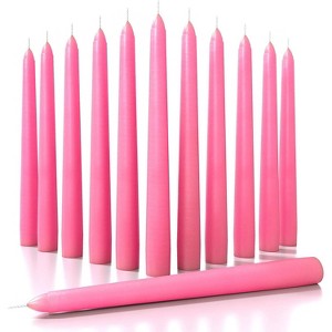 8 Inch Taper Candles Set of 12 - Dripless Long Burning Fragrance-Free Tall Tapers - 1 of 4