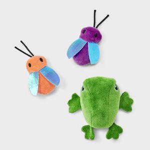 Baby Toad and Moths Cat Plush Toy Set - 3pc - Boots & Barkley™ - 1 of 3