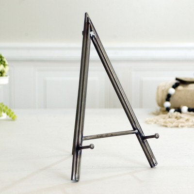 Black Metal Tabletop Tripod Easel with Kickstand