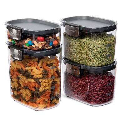ProKeeper 4-Piece Clear Plastic Airtight Pantry Storage Set