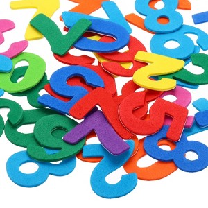 Unique Bargains Numbers Style Self-Adhesive Home Decor Card DIY Foam Stickers - 1 of 4