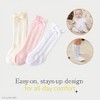 Cozyway Baby & Toddler Knee High Bow Socks, 3 Pack for Girls, White/Pink/Cream, 9-18 Months Old - 3 of 4