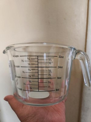 4 Cup Glass Measuring Cup Clear - Figmint™