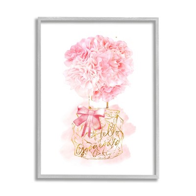 Stupell Industries Hello Gorgeous Pink Carnation Framed Giclee