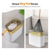 Automatic Bathroom Trash Can with Lid, 3.1 Gallon / 13L Smart Motion Sensor Touchless Small Waste Basket, Slim Plastic Garbage - 3 of 4
