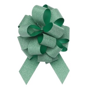 Unique Bargains Glitter Bright Gift Wrapping Large Pull Bow for Christmas Decoration 20 Pcs - 1 of 4