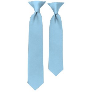 Solid Color Pre-tied Clip On Necktie For Boy - 1 of 4