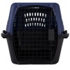 Munora 24in Hard-Sided Plastic Cat & Dog Kennel Pet Carrier Crate with 2-Door Top Load, Blue - 4 of 4