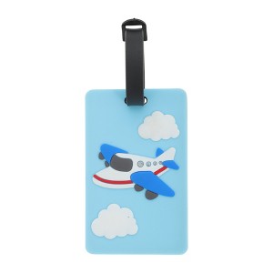 Unique Bargains Cartoon Cloud Airplane Luggage Tag Blue 1 Pc - 1 of 4