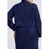 ELOQUII Women's Plus Size Overlap Front Lurex Sweater - 3 of 4