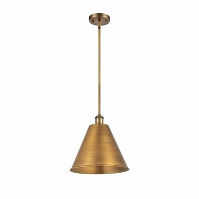 Ballston Cone - 1 Light Pendant In Industrial Style-12.75 Inches Tall and 12 Inches Wide
