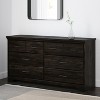 HomeStock 6-Drawer Dresser Rubbed Black Versa - 2 of 4
