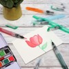Juvale 10-Pack Watercolor Paint Brush Pens Set for Drawing Calligraphy Painting Coloring, Arts and Crafts - 2 of 4