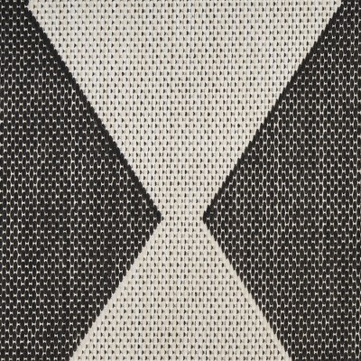 Positano Black and White Diamond 8' x 10' Outdoor Rug