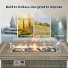 SereneLife 50,000 BTU Propane Gas Fire Pit - Brown - 4 of 4