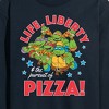 Men's - Teenage Mutant Ninja Turtles - Life Liberty Pursuit Of Pizza Long Sleeve Graphic T-Shirt - 2 of 4
