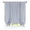 GoodGram Buffalo Check Plaid Gingham Tie Up Window Single Curtain Shade - 2 of 3
