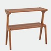 Resenkos Sofa Side End Table, End Table, Couch Table,2-Tier End Table, Slim Sofa Side Table with Storage Shelf,Walnut Brown - 2 of 4