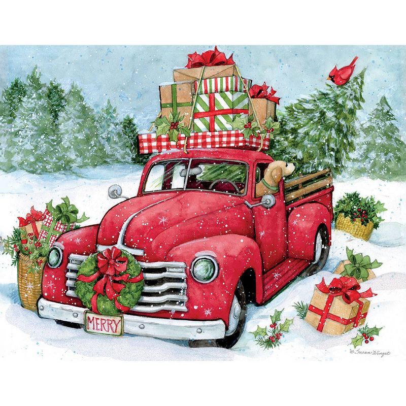LANG 18ct Christmas Truck Boxed Holiday Greeting Card Pack, 2 of 4