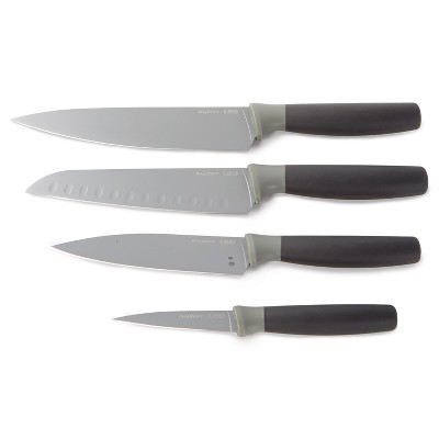 BergHOFF Leo Stainless Steel Knife Set with Block - Gray, 6 pc