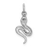 Black Bow Jewelry 14k White Gold Polished 3D Snake Charm - 3 of 4