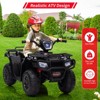 12V Kids Ride On Electric ATV, Battery-Operated Car for Kids，4-Wheeler Quad Car Toy with Dual Speed Adjustment 1.5-2.2mph, One Button Start - 3 of 4