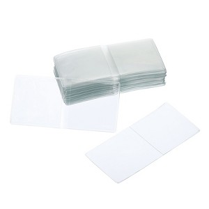 Unique Bargains Waterproof Dustproof Lightweight Coin Sleeves Holder 50 Pcs - 1 of 4