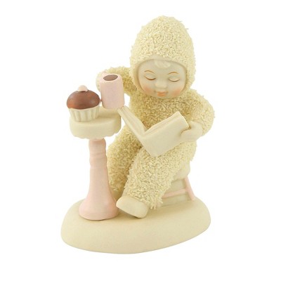 Dept 56 Snowbabies 3.25" A Moment Of Bliss Book Coffe Cupcake  -  Decorative Figurines