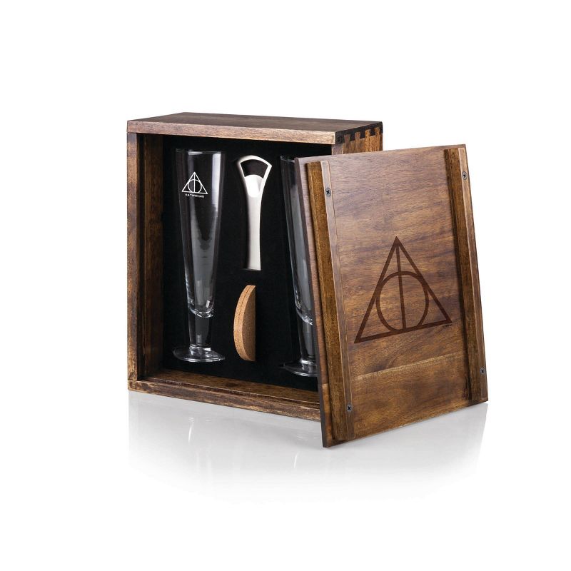 Harry Potter 7pc Glass Deathly Hallows Beverage Gift Set - Picnic Time, 2 of 10