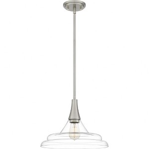 Quoizel Lighting Grayton 1 - Light Pendant in  Brushed Nickel - 1 of 4