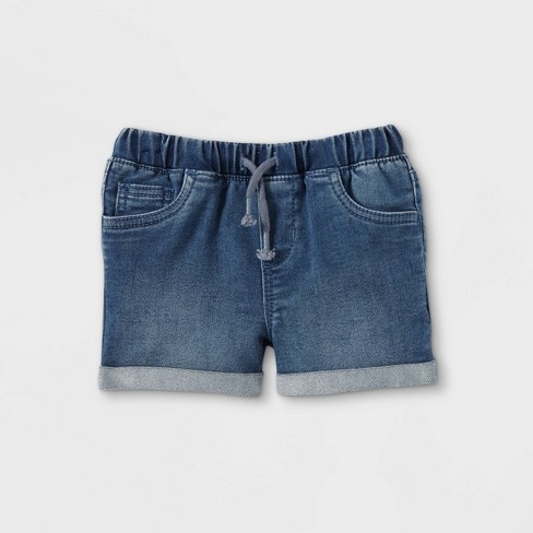 Toddler Girls' Pull-on Jean Shorts - Cat & Jack™ Blue 4t : Target