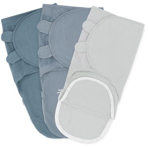 Swaddle Blankets for Baby Girl & Boy with Easy Access Zipper for Diaper Changes (Set of 3) - 1 of 4