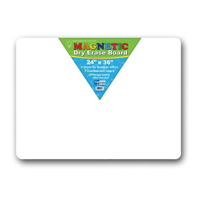 24 x 36 Sheet Medium White / Peel n Stick Magnet Receptive