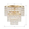 Crystorama Lighting Gabrielle 3 - Light Flush Mount in  Antique Gold - 3 of 4