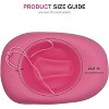 4E's Novelty Pink Cowgirl Hat – Felt Western Hat with Chinstrap & Shapeable Brim for Parties & More - 4 of 4