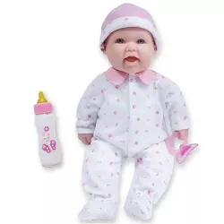 JC Toys African American 20-inch Large Soft Body Baby Doll La Baby Washable |Removable Pink Outfit w/ Hat and Pacifier For Children 2 Years + 