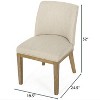 Christopher Knight Home Camas Contemporary Upholstered Wood Dining Chairs (Set of 2) - image 3 of 4