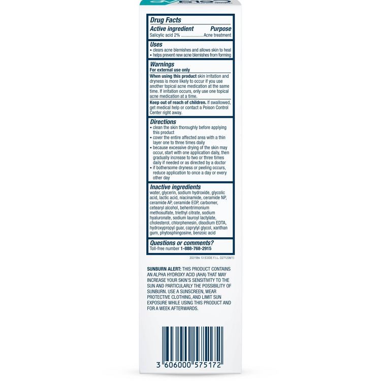 CeraVe Salicylic Acid Acne Treatment Control Gel - 1.35oz, 2 of 11