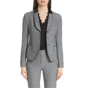 Armani Womens Velvet Jacket, Grey, 10 - 1 of 1